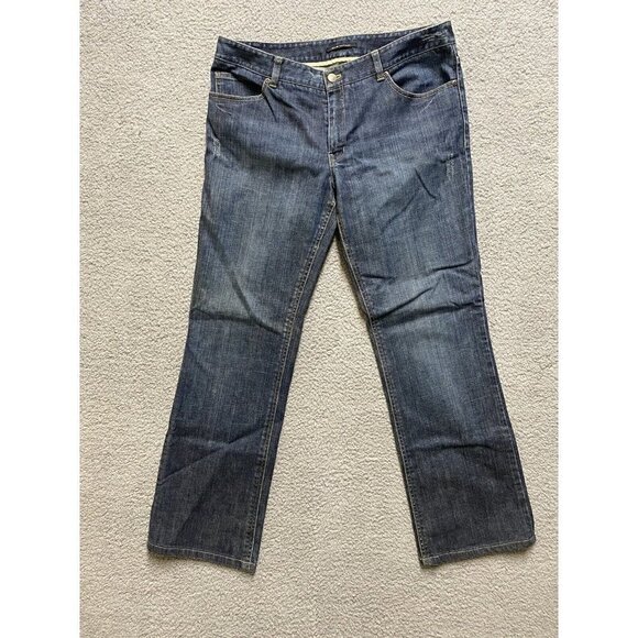 Elie Tahari jeans womens 12 Wide Straight Leg 5 Pocket - Picture 1 of 9